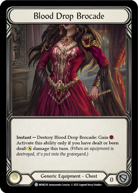 (MON238) Flesh & Blood TCG Monarch - First Single: Blood Drop Brocade (Regular)  Common