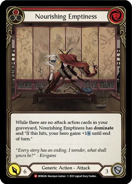 (MON246) Flesh & Blood TCG Monarch - First Single: Nourishing Emptiness (Rainbow Foil)  Majestic