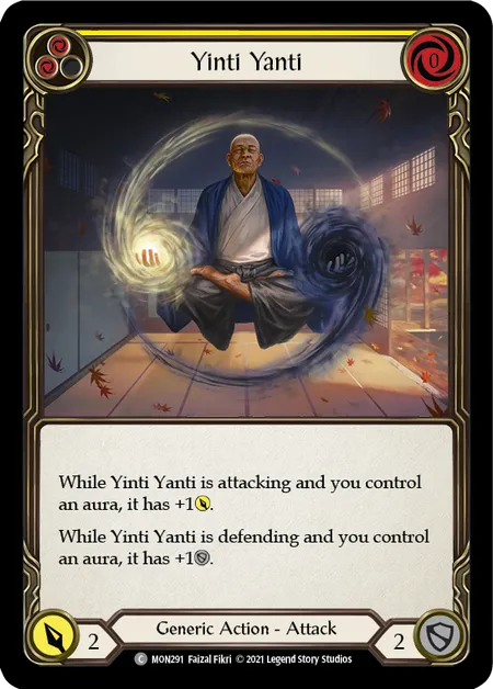 (MON291) Flesh & Blood TCG Monarch - First Single: Yinti Yanti (Yellow) (Rainbow Foil)  Common