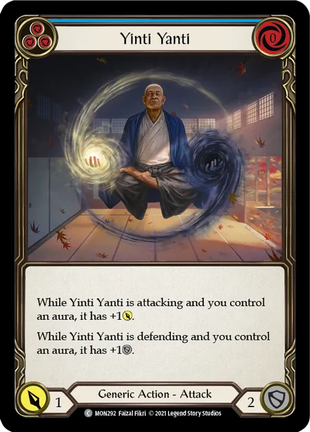 (MON292) Flesh & Blood TCG Monarch - First Single: Yinti Yanti (Blue) (Rainbow Foil)  Common