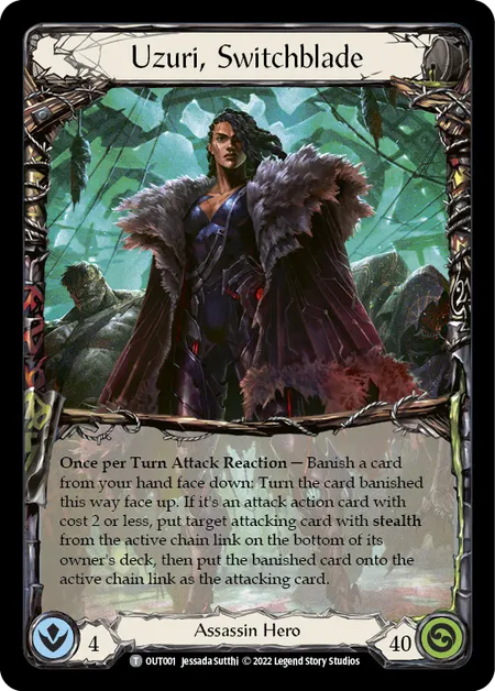 (OUT001) Flesh & Blood TCG Outsiders Single: Uzuri, Switchblade (Regular)  Token