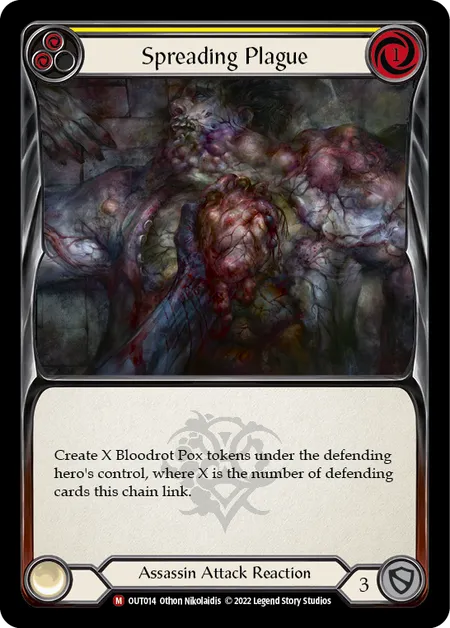 (OUT014) Flesh & Blood TCG Outsiders Single: Spreading Plague (Regular)  Majestic