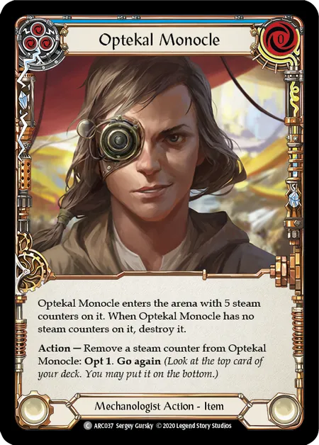 (ARC037) Flesh & Blood TCG Arcane Rising - Unlimited Single: Optekal Monocle (Regular)  Common