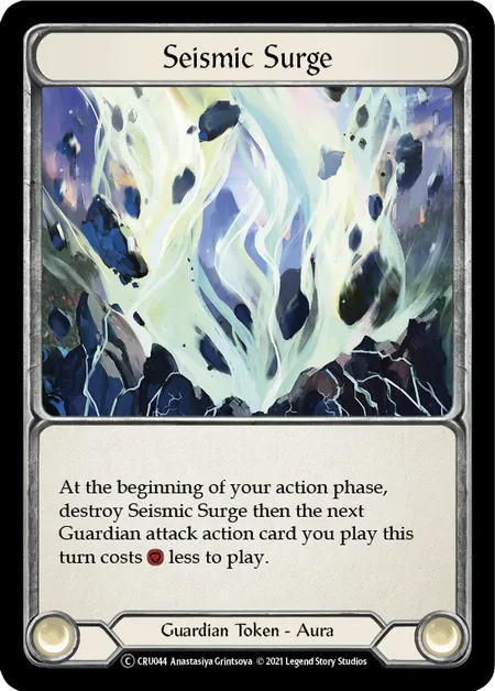 (CRU044) Flesh & Blood TCG Crucible of War - Unlimited Single: Seismic Surge (Rainbow Foil)  Common