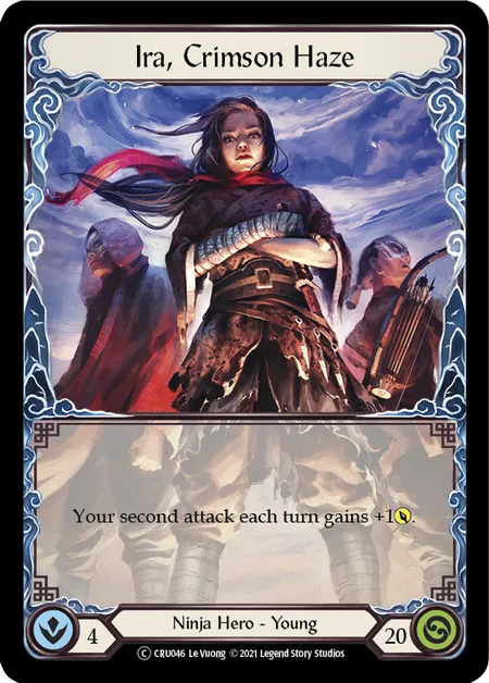 (CRU046) Flesh & Blood TCG Crucible of War - Unlimited Single: Ira, Crimson Haze (Regular)  Common