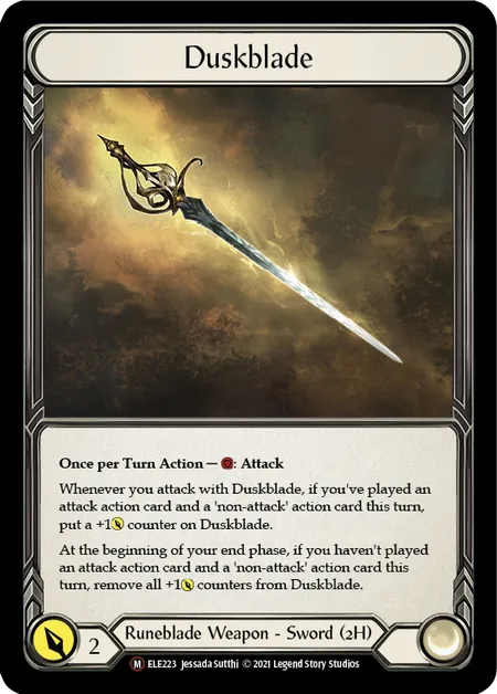 (ELE223) Flesh & Blood TCG Tales of Aria - Unlimited Single: Duskblade (Rainbow Foil)  Majestic