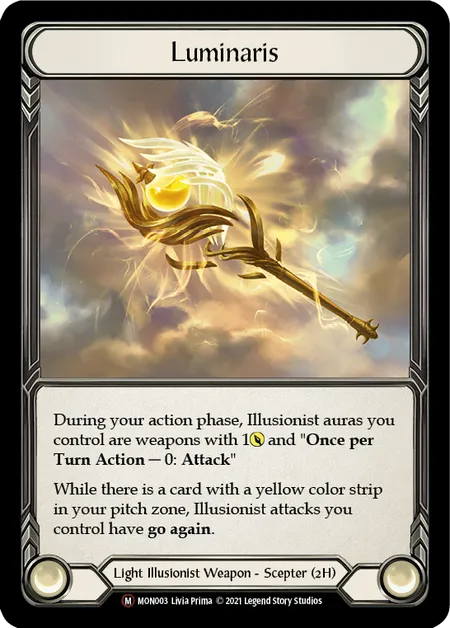 (MON003) Flesh & Blood TCG Monarch - Unlimited Single: Luminaris (Rainbow Foil)  Majestic