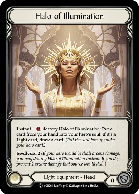 (MON061) Flesh & Blood TCG Monarch - Unlimited Single: Halo of Illumination (Regular)  Common