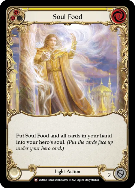 (MON064) Flesh & Blood TCG Monarch - Unlimited Single: Soul Food (Rainbow Foil)  Majestic