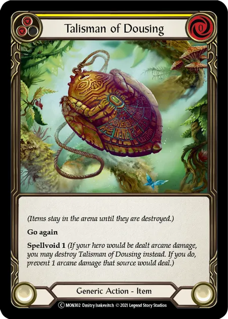 (MON302) Flesh & Blood TCG Monarch - Unlimited Single: Talisman of Dousing (Rainbow Foil)  Common