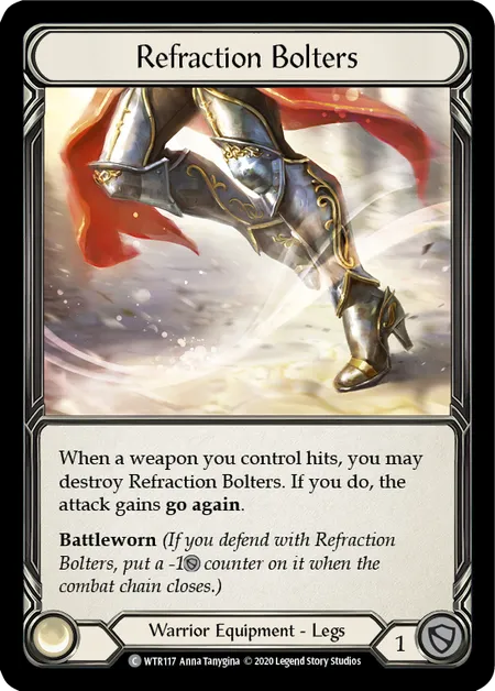 (WTR117) Flesh & Blood TCG Welcome to Rathe - Unlimited Single: Refraction Bolters (Regular)  Common