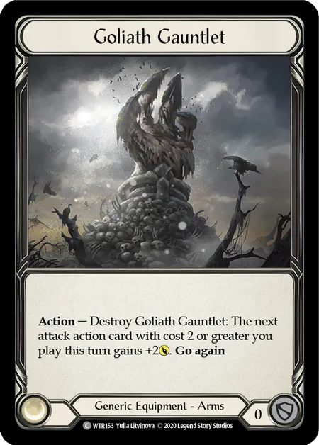 (WTR153) Flesh & Blood TCG Welcome to Rathe - Unlimited Single: Goliath Gauntlet (Rainbow Foil)  Common