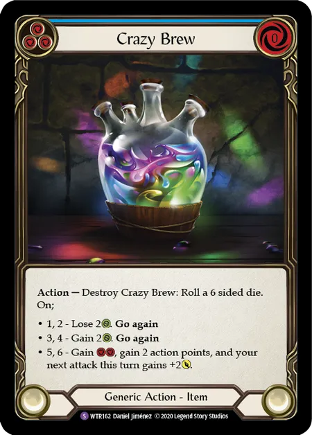 (WTR162) Flesh & Blood TCG Welcome to Rathe - Unlimited Single: Crazy Brew (Rainbow Foil)  Super Rare