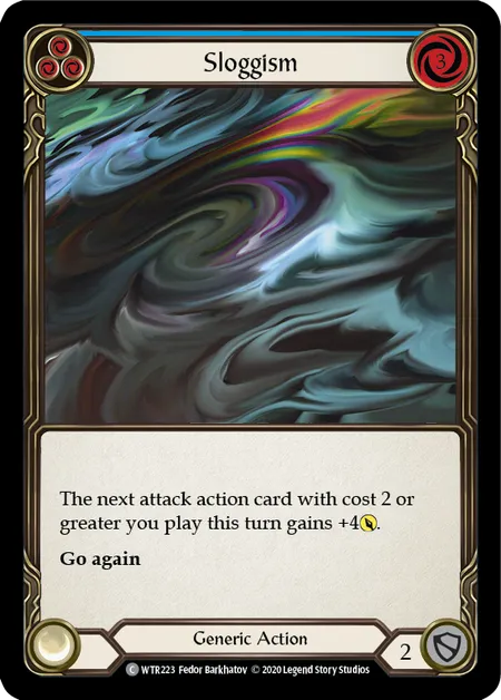 (WTR223) Flesh & Blood TCG Welcome to Rathe - Unlimited Single: Sloggism (Blue) (Rainbow Foil)  Common