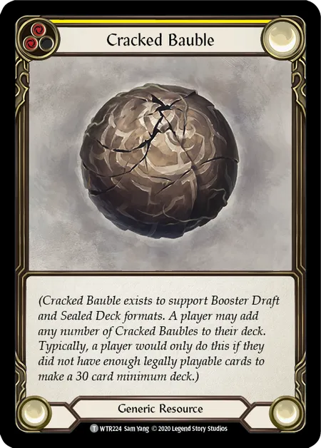 (WTR224) Flesh & Blood TCG Welcome to Rathe - Unlimited Single: Cracked Bauble (Regular)  Token