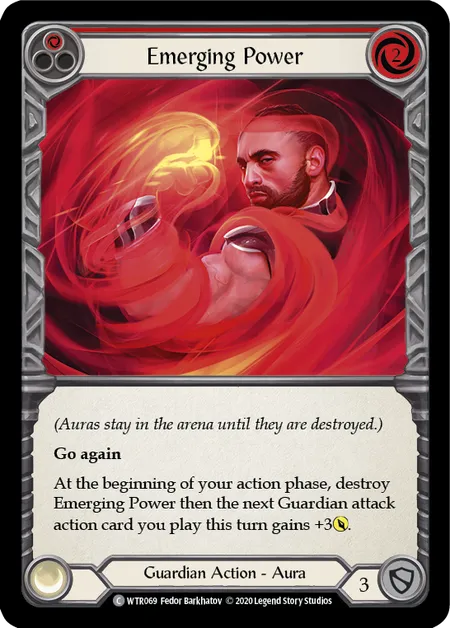 (WTR069) Flesh & Blood TCG Welcome to Rathe - Unlimited Single: Emerging Power (Red) (Regular)  Common