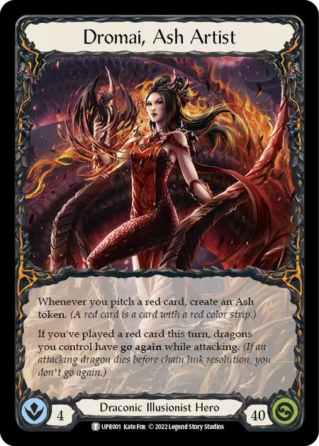 (UPR001) Flesh & Blood TCG Uprising Single: Dromai, Ash Artist (Regular)  Token