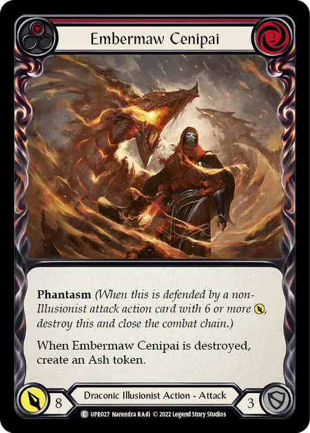 (UPR027) Flesh & Blood TCG Uprising Single: Embermaw Cenipai (Red) (Regular)  Common