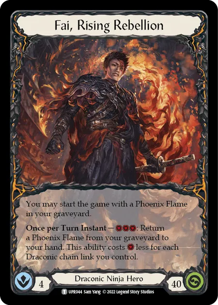 (UPR044) Flesh & Blood TCG Uprising Single: Fai, Rising Rebellion (Regular)  Token