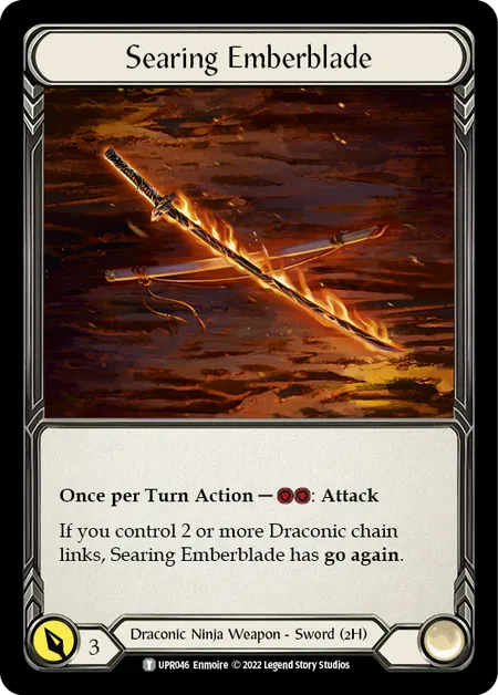 (UPR046) Flesh & Blood TCG Uprising Single: Searing Emberblade (Regular)  Token