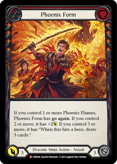 (UPR048) Flesh & Blood TCG Uprising Single: Phoenix Form (Extended Art Rainbow Foil)  Majestic