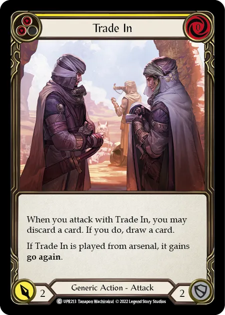 (UPR213) Flesh & Blood TCG Uprising Single: Trade In (Yellow) (Regular)  Common