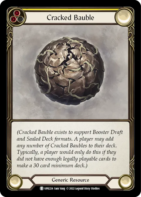 (UPR224) Flesh & Blood TCG Uprising Single: Cracked Bauble (Regular)  Token