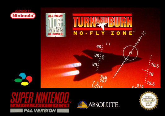 Super Nintendo: Turn and Burn No Fly Zone