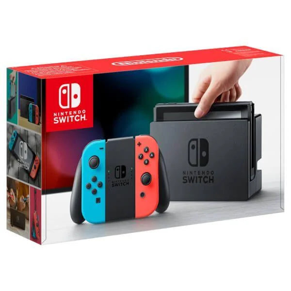 Nintendo Switch: Nintendo Switch with Blue and Red Joy-con