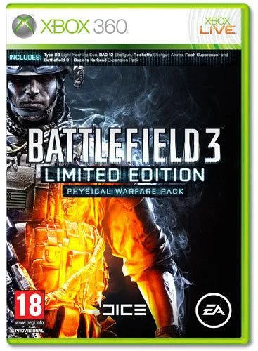 Xbox 360: Battlefield 3 [Limited Edition Physical Warfare Pack]