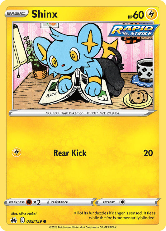 (039/159) Pokemon TCG Crown Zenith Single: Shinx  Common