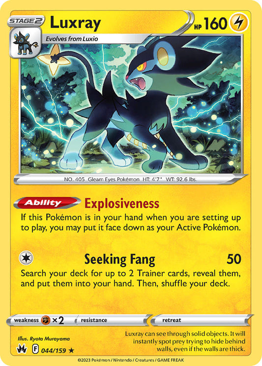 (044/159) Pokemon TCG Crown Zenith Single: Luxray  Rare