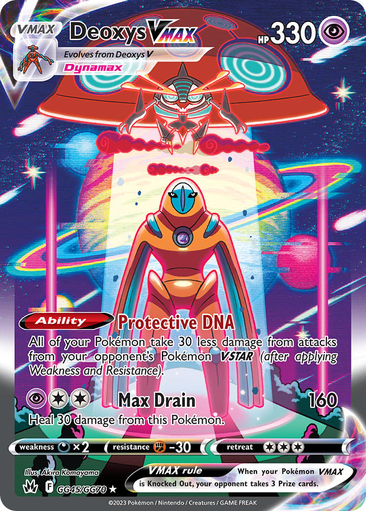 (GG45/GG70) Pokemon TCG Crown Zenith Single: Deoxys VMAX  Ultra Rare