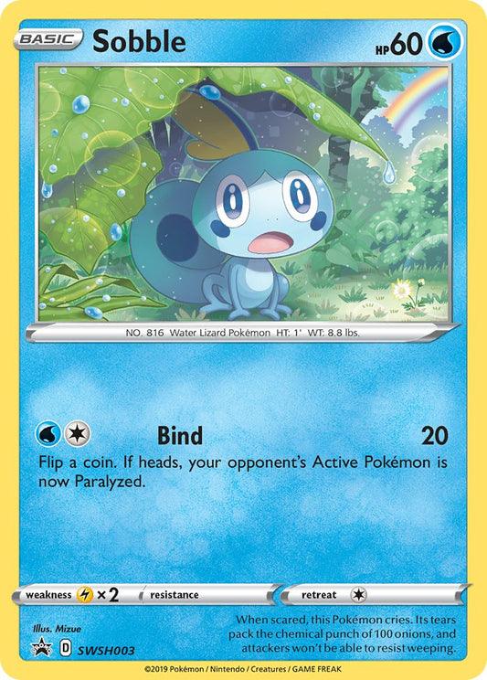 (003) Pokemon TCG SWSH Black Star Promos Single: Sobble  Promo