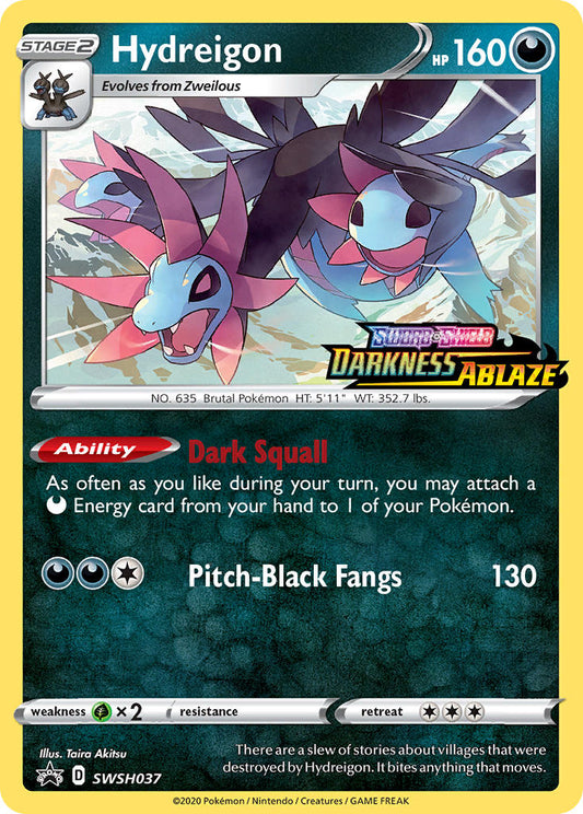 (037) Pokemon TCG SWSH Black Star Promos Single: Hydreigon  Promo