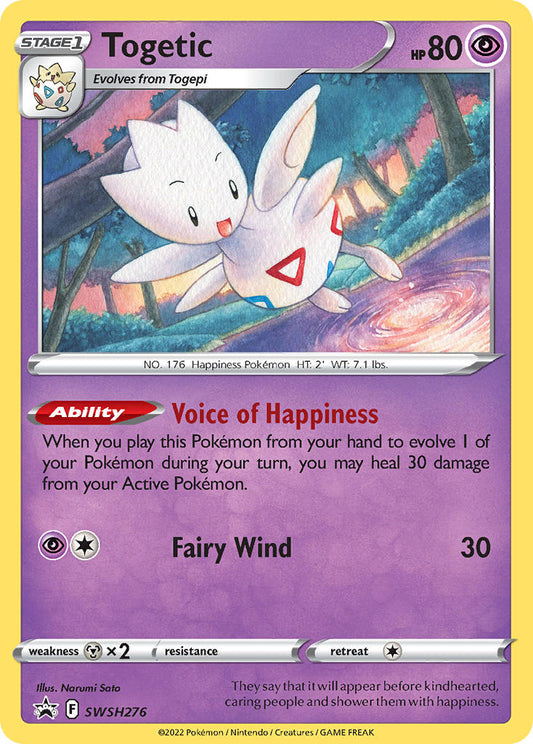 (276) Pokemon TCG SWSH Black Star Promos Single: Togetic  Promo