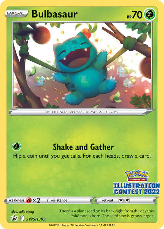 (303) Pokemon TCG SWSH Black Star Promos Single: Bulbasaur  Promo