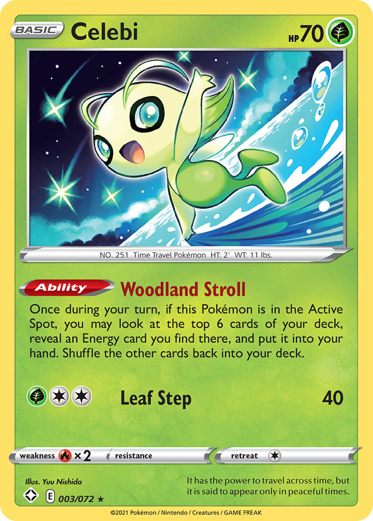 (003/072) Pokemon TCG Shining Fates Single: Celebi  Rare