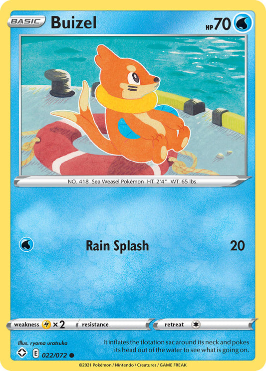 (022/072) Pokemon TCG Shining Fates Single: Buizel  Common