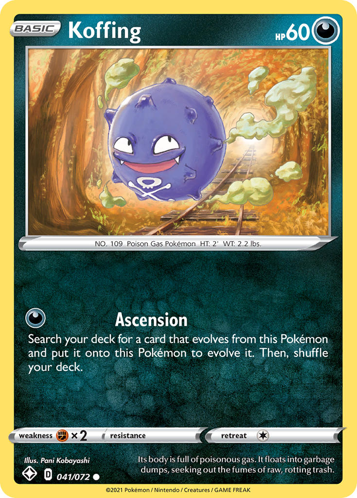 (041/072) Pokemon TCG Shining Fates Single: Koffing  Common