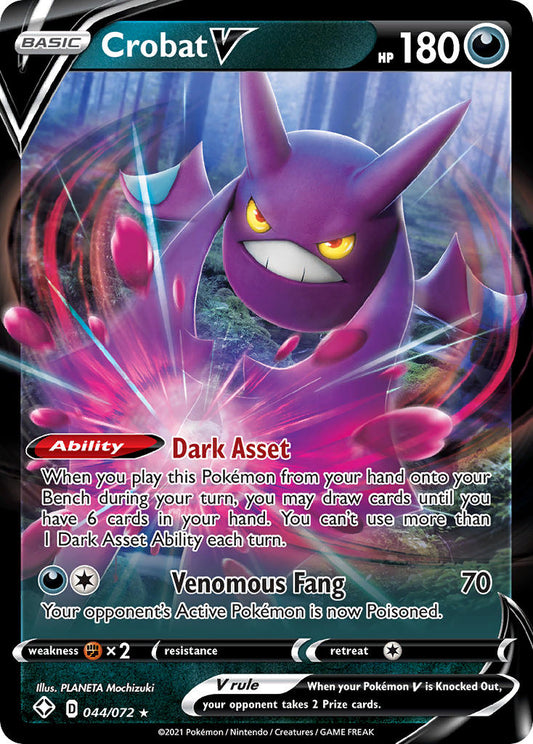 (044/072) Pokemon TCG Shining Fates Single: Crobat V  Ultra Rare