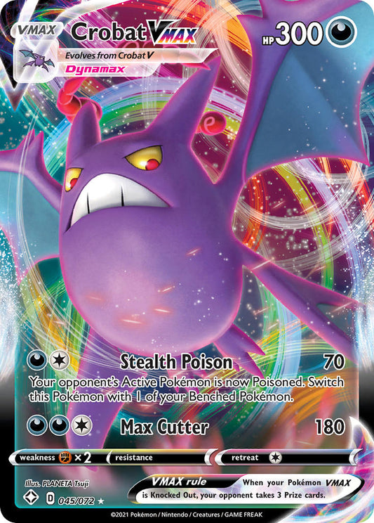 (045/072) Pokemon TCG Shining Fates Single: Crobat VMAX  Ultra Rare