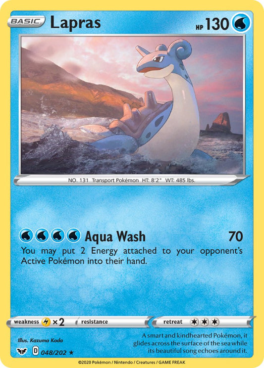 (048/202) Pokemon TCG Sword & Shield Single: Lapras  Promo