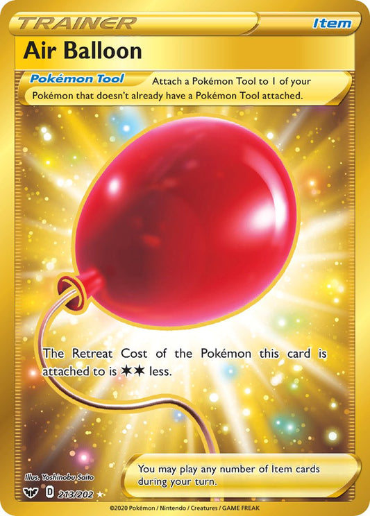 (213/202) Pokemon TCG Sword & Shield Single: Air Balloon  Secret Rare