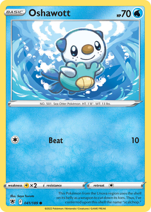 (041/189) Pokemon TCG Astral Radiance Single: Oshawott  Common