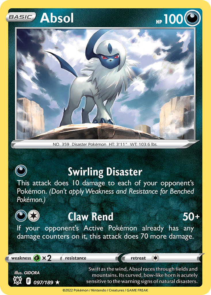 (097/189) Pokemon TCG Astral Radiance Single: Absol  Promo