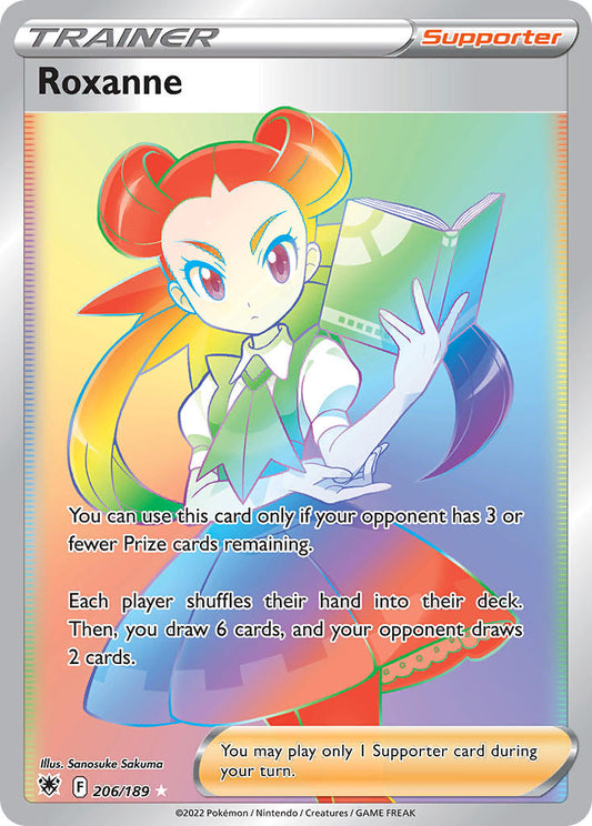 (206/189) Pokemon TCG Astral Radiance Single: Roxanne  Secret Rare