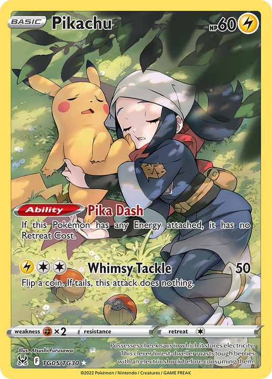 (TG05/TG30) Pokemon TCG Lost Origin Single: Pikachu  Holo Rare