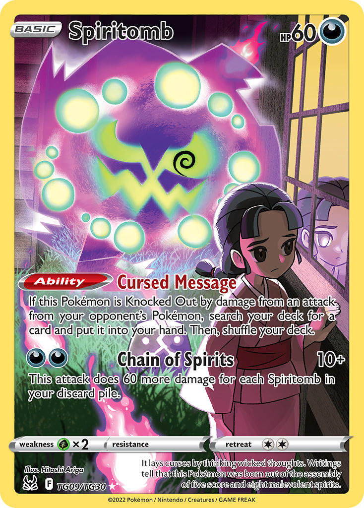 (TG09/TG30) Pokemon TCG Lost Origin Single: Spiritomb  Holo Rare