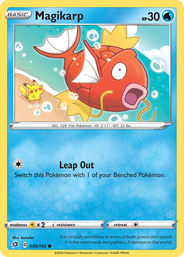 (039/192) Pokemon TCG Rebel Clash Single: Magikarp Reverse Holo Common